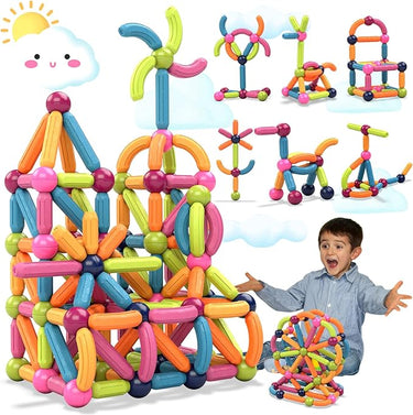MAGNETIC STICKS BUILDING BLOCKS - 84PCS